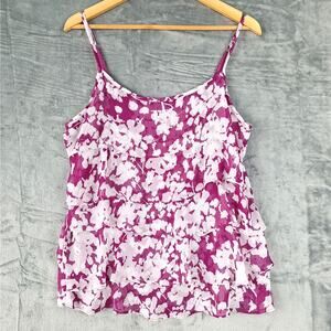 Womens Top Large Romantic Floral Babydoll Y2K Tiered Fairy Dainty Coquette Gauze